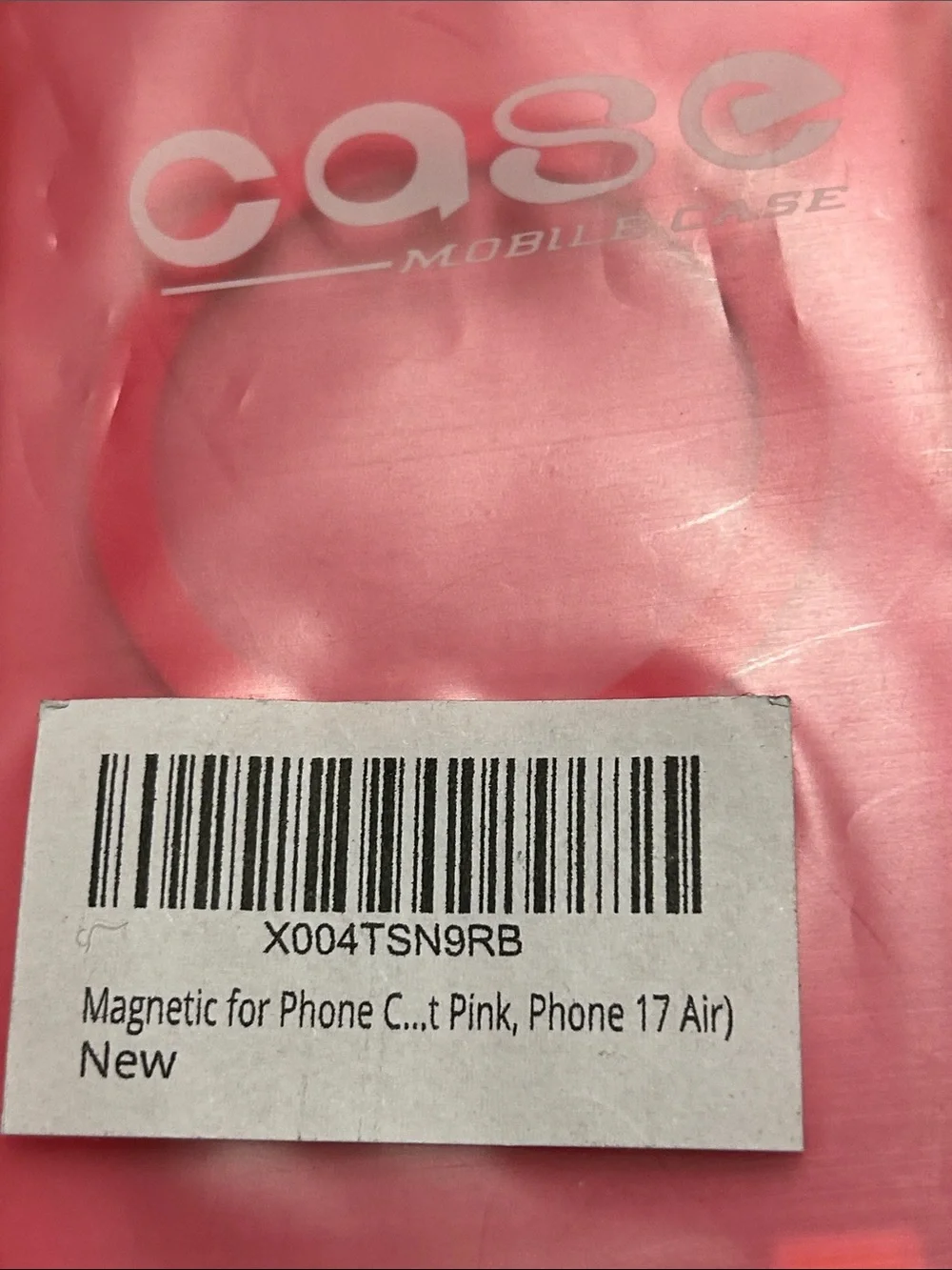 Magnetic Pink MagSafe-Compatible Protective Phone 17 Air Case